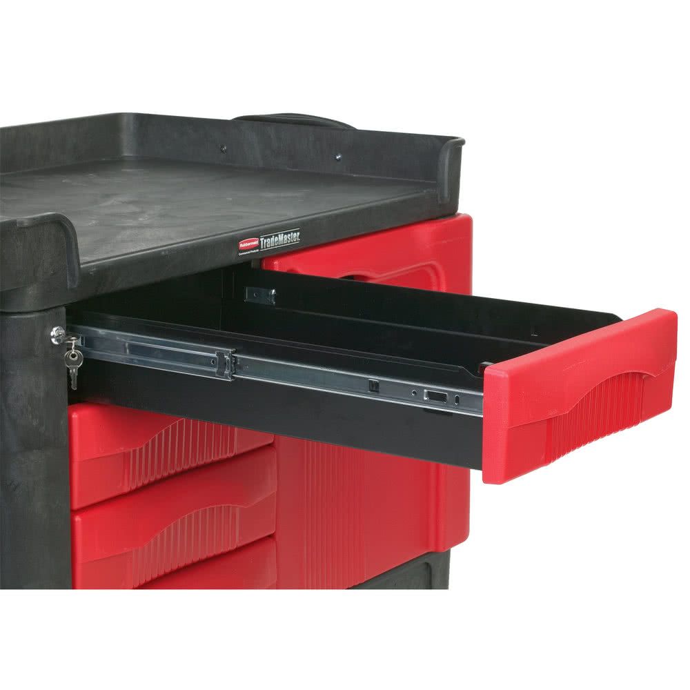 Rubbermaid TradeMaster zárható szerszámos szekrény és kocsi- 4 fiókkal és 1 ajtóval