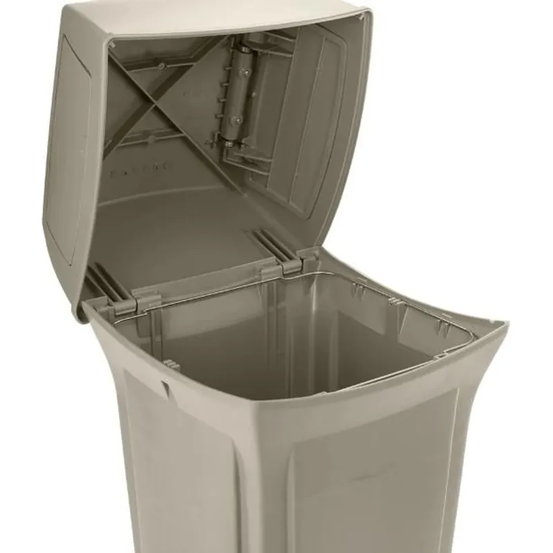 Rubbermaid Ranger kültéri szemetes, zárt 170,3L bézs