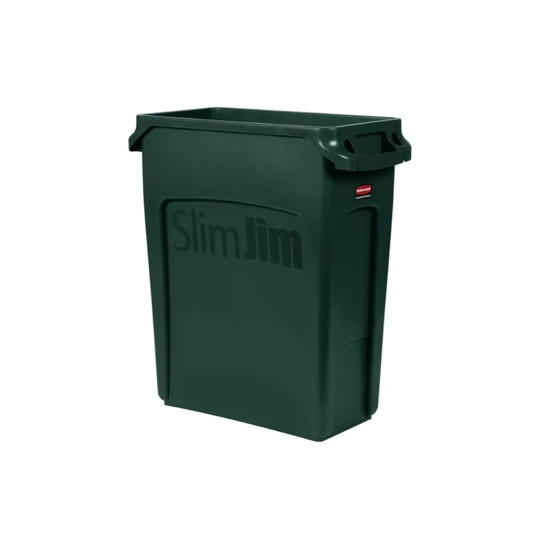 Rubbermaid Slim Jim keskeny szemetes kuka 60L-zöld
