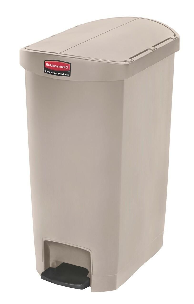 Rubbermaid Step-On szemetes kuka 50 liter- bézs- 2 irányba nyíló tetővel