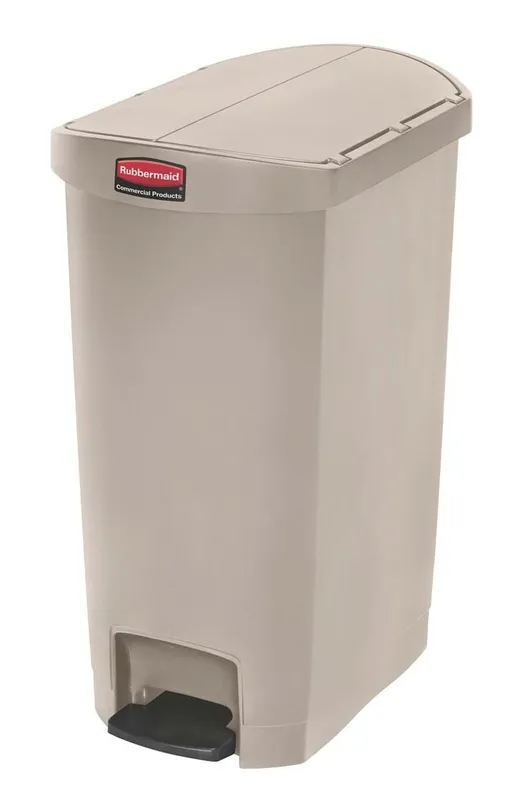 Rubbermaid Step-On szemetes kuka 50 liter- bézs- 2 irányba nyíló tetővel