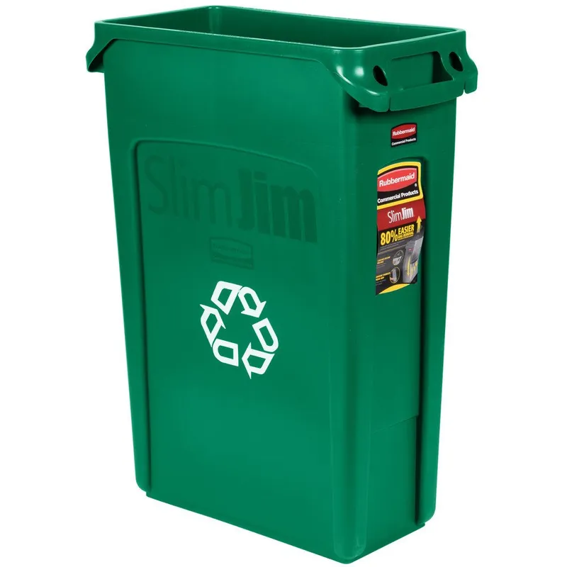 Rubbermaid Slim Jim szemetes kuka- 87L -zöld
