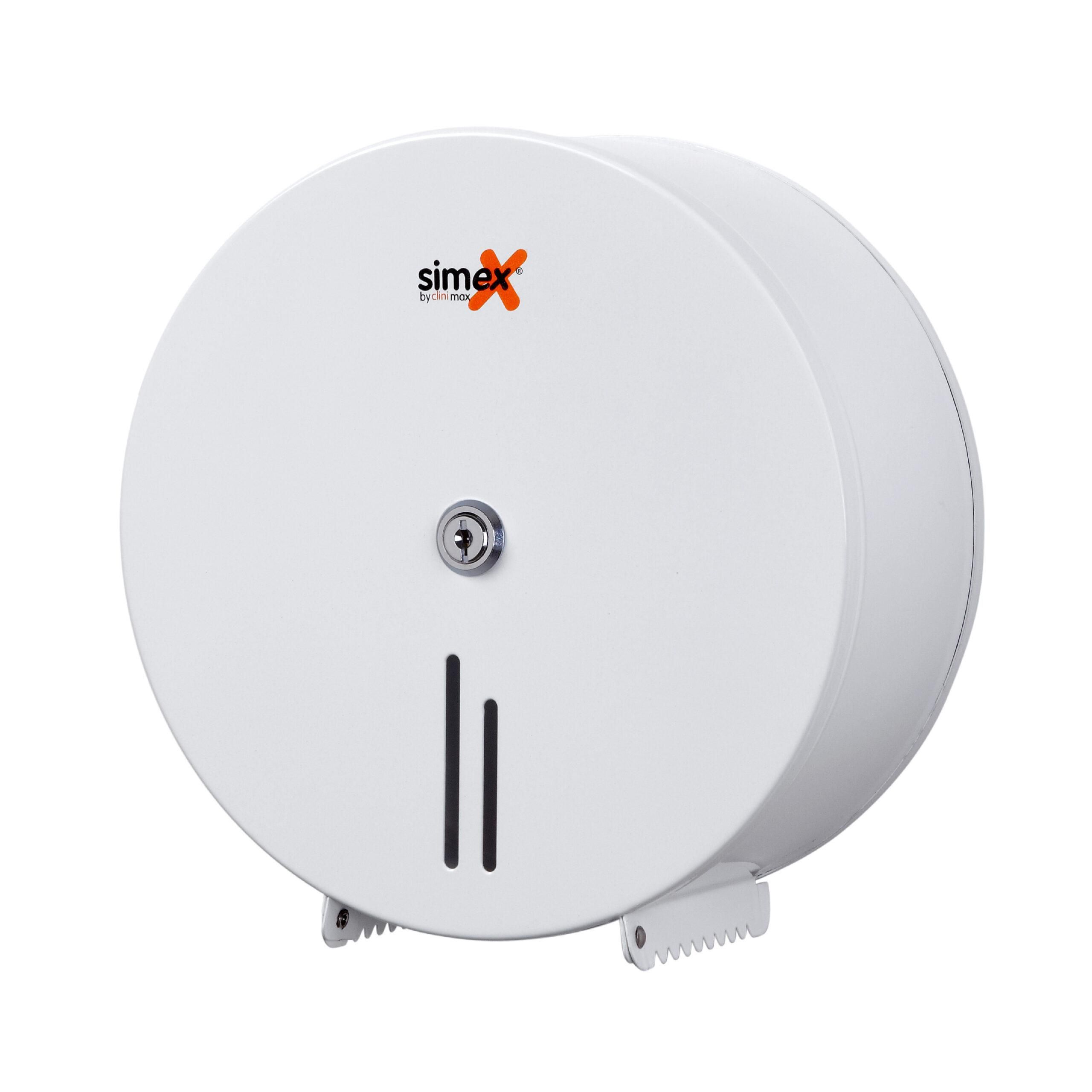 Simex acél ipari wc papír adagoló -fehér-Ø250mm