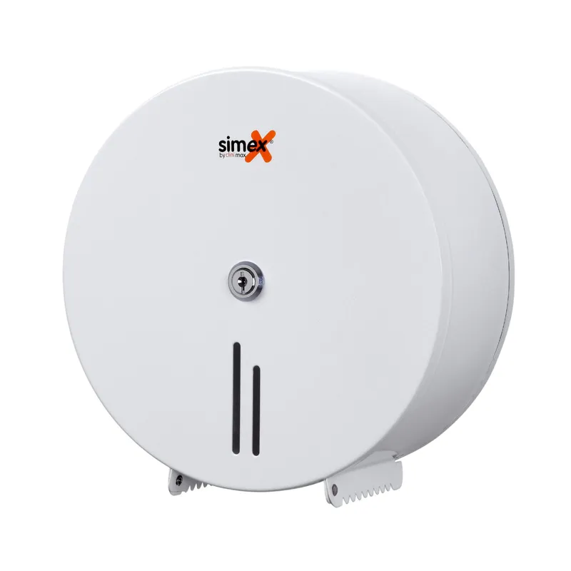 Simex acél ipari wc papír adagoló -fehér-Ø250mm