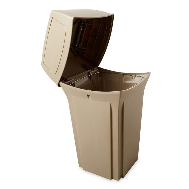 Rubbermaid Ranger kültéri szemetes, zárt 132,5L bézs