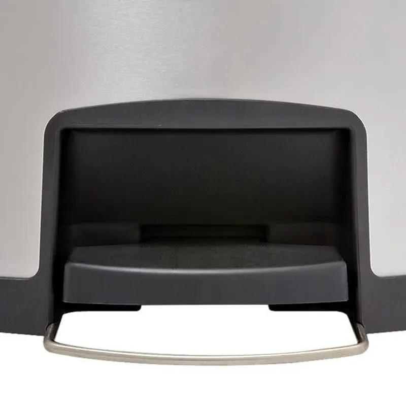 Rubbermaid Step-On rozsdamentes acél szemetes- fekete és metál-50L