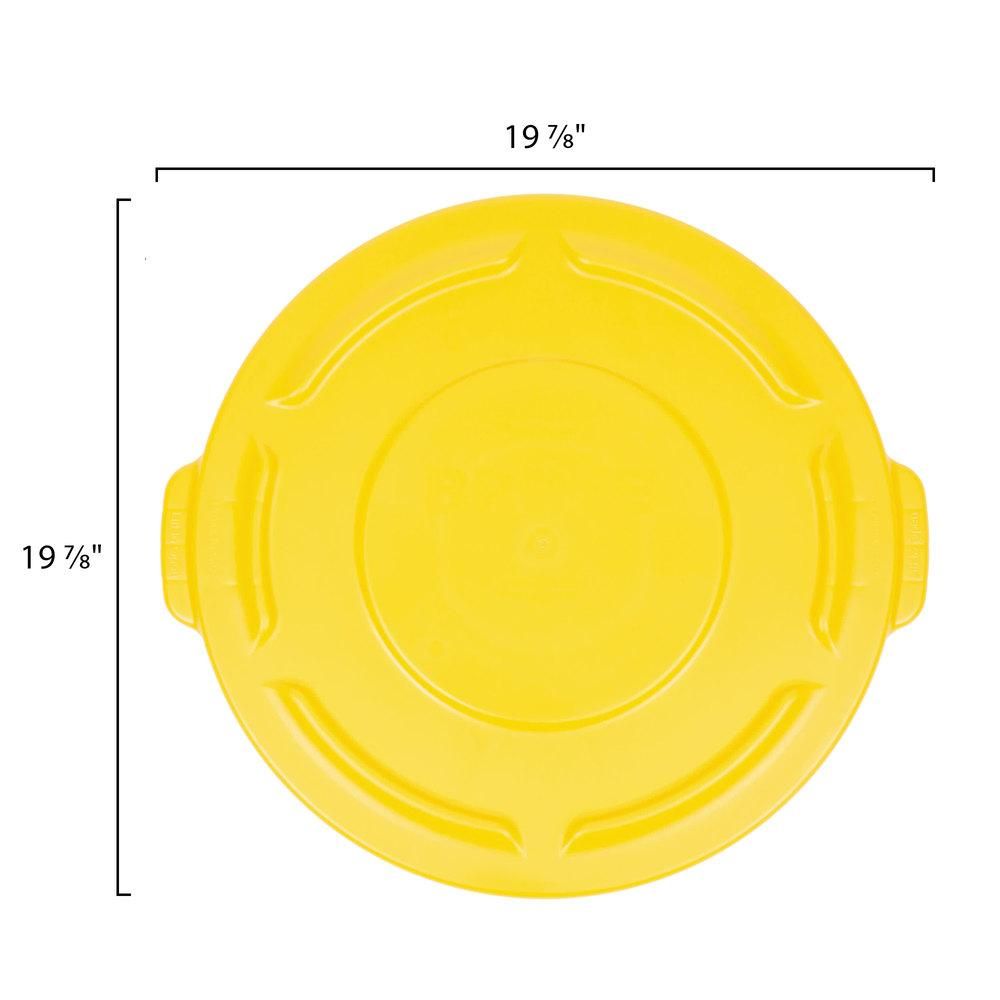 Rubbermaid Brute konténer tető 75,5L-es szemeteshez-sárga